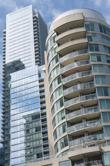Fototapeta premium condos at Davenport Rd and Scollard St, viewed from Yonge St, Toronto 