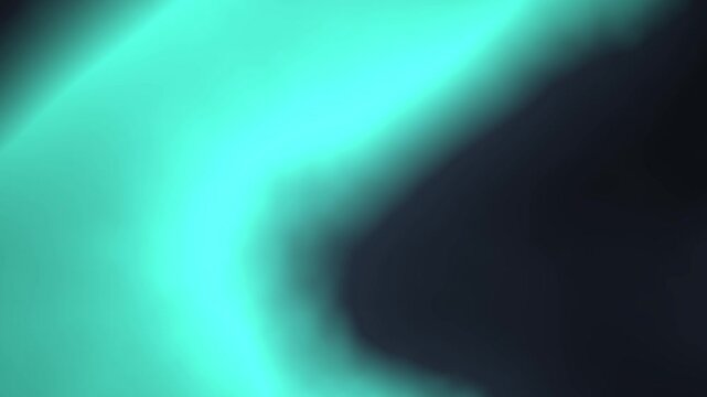 Cyan Light Aurora Abstract Motion Background