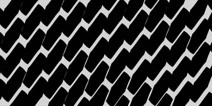 Black and white geometric hexagon pattern background with light gray seamless honeycomb grid line design for tech and modern backdrop