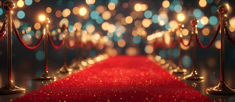 red carpet blurred concept