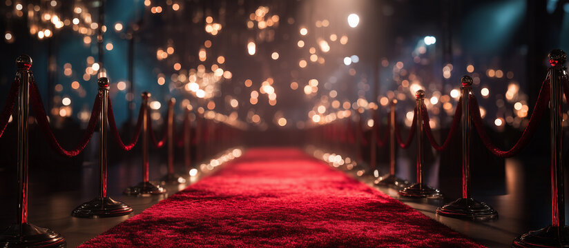 red carpet blurred concept