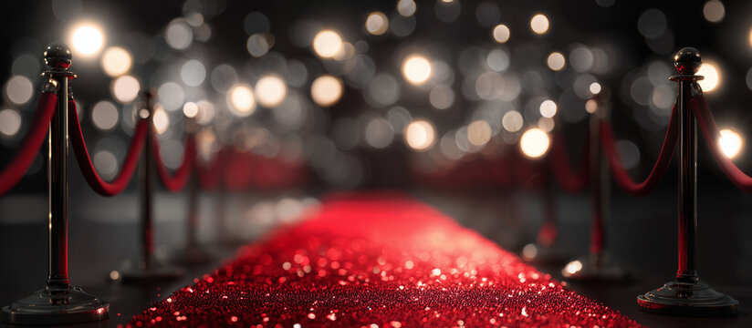 red carpet blurred concept