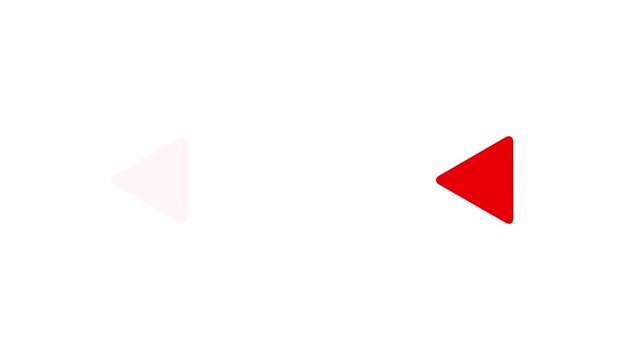 Red rewind icon fades to transparent on white