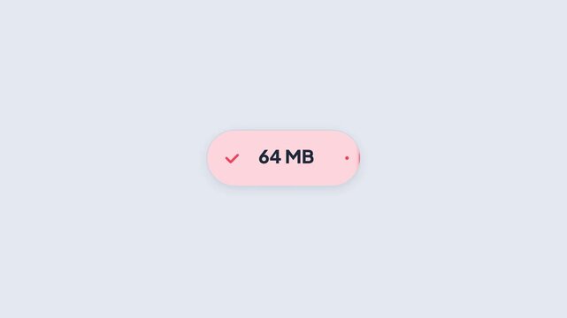 File Download Progress Bar Loading Animation Indicator UI Element Light Background