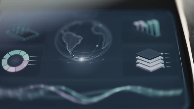 Interactive Technology dashboard combines globe charts and layers