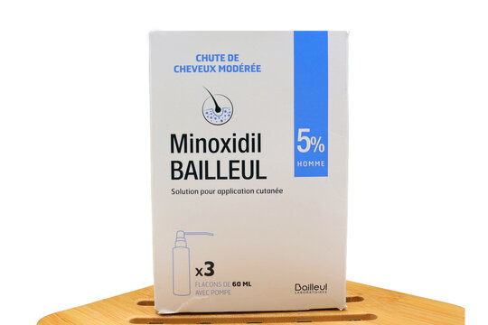 boite de 3 flacons pompe de Minoxidil de Bailleul