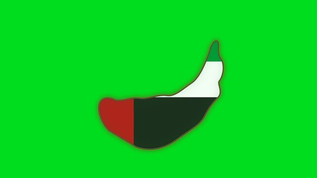 A single dark brown hand-drawn squiggly line isolated on green background
