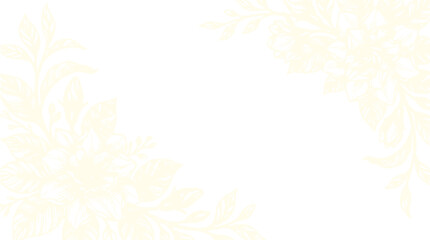 Fototapeta premium Detailed white floral ornaments on black.