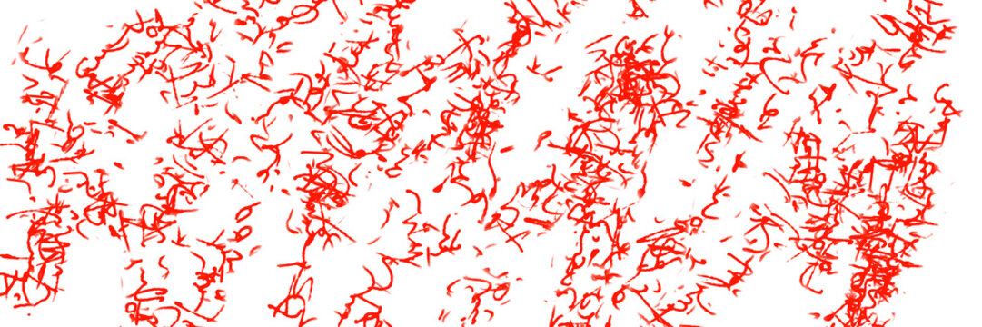 Red Hand Drawn Scribble Doodle Ink Texture