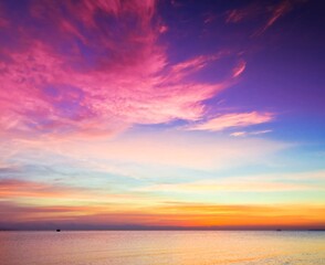 Fototapeta premium sunset over the sea