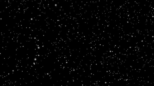 Real snow snowing on black background in cold winter season, White snow overlay layer on black background, Snow, snowflakes. Rendered animation of snowing. Snow flakes falling in slow motion.