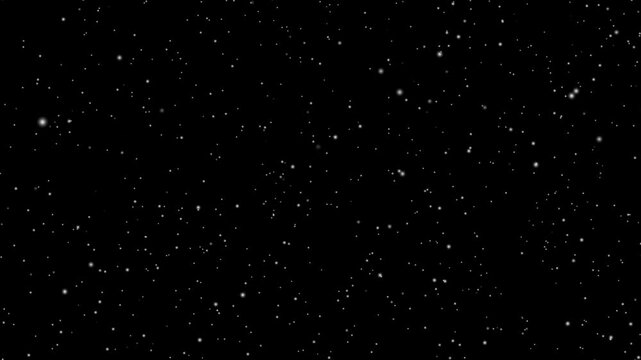 Real snow snowing on black background in cold winter season, White snow overlay layer on black background, Snow, snowflakes. Rendered animation of snowing. Snow flakes falling in slow motion.
