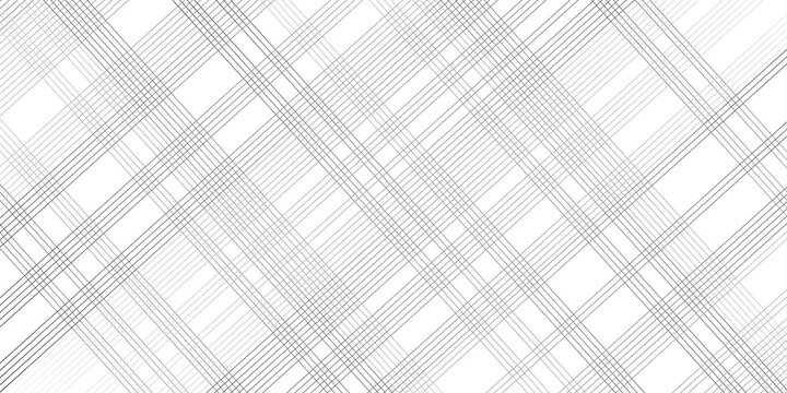 Abstract oblique stripe diagonal black and white line gradient fabric transparent diagonal line cloth. grid striped seamless pattern fabric design. geometric square stripe line background.