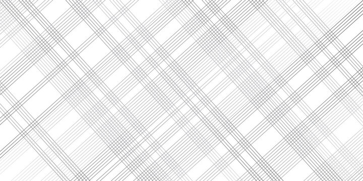 Abstract oblique stripe diagonal black and white line gradient fabric transparent diagonal line cloth. grid striped seamless pattern fabric design. geometric square stripe line background.
