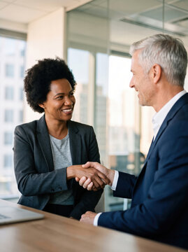 Handshake After Closing a Deal