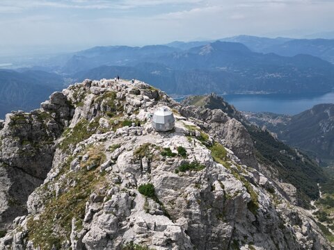 Bivacco on the Mountain Grignetta, Aerial Panorama