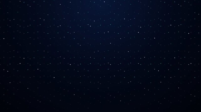 Dark Blue Cosmic Night Sky Background with Sparkling Stars