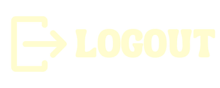 Cream Logout Button Icon Isolated on Transparent Background PNG Sign Out Vector Symbol