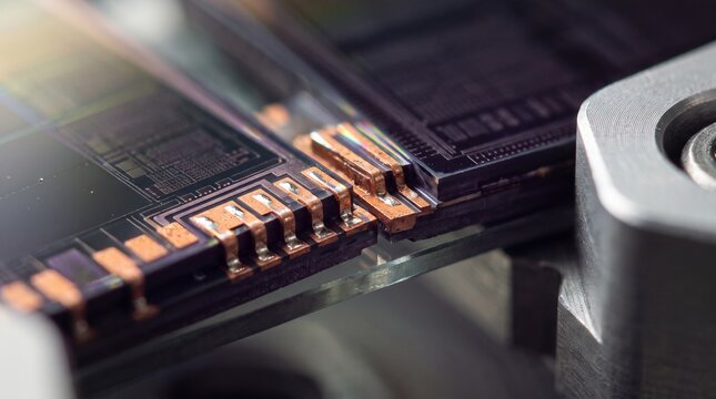 Copper microconnectors join modular silicon components