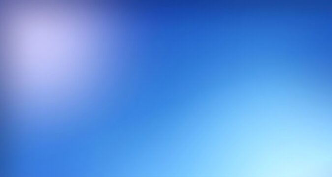 Bright light blue abstract background featuring soft corner lens flare and smooth color gradient effect for modern UI.
