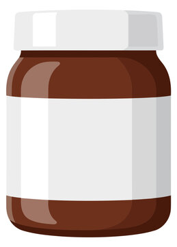 Jar of chocolate hazelnut spread