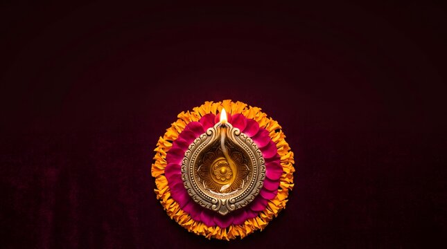 Celebrating the festival of lights diwali's radiant glow symbolizes the victory of light over darkness and good over evil