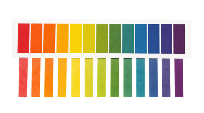 Color Spectrum pH Indicator Strips for Science and Design