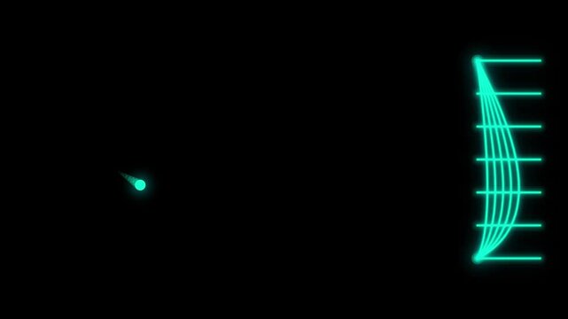 Neon Goal Strike Chroma Key Black Screen Seamless Video Loop