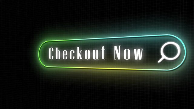 Checkout Now Glow Line Search Bar Animation