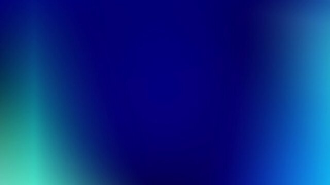 Deep Blue and Aqua Gradient Background. Abstract Smooth Color Fade. Vibrant Tonality from Navy to Cyan. Modern Design Texture for Video Overlays