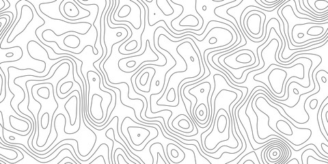 Minimal topography line pattern background, abstract geographic mapping lines with smooth organic curves, for wallpaper, poster and branding. © RASEL