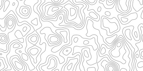 Abstract minimal geographic contour line background, with smooth flowing lines and variable spacing, for wallpaper, poster and branding. © RASEL