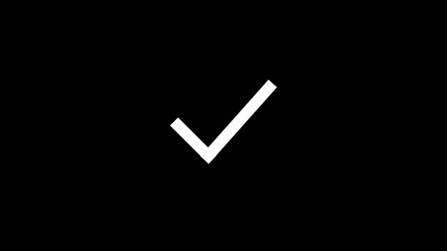 3D Green Checkmark Icon on Black Background for Approval, Success, Yes, Choice, Business, Checklist, Web Interface and Modern Symbol Design