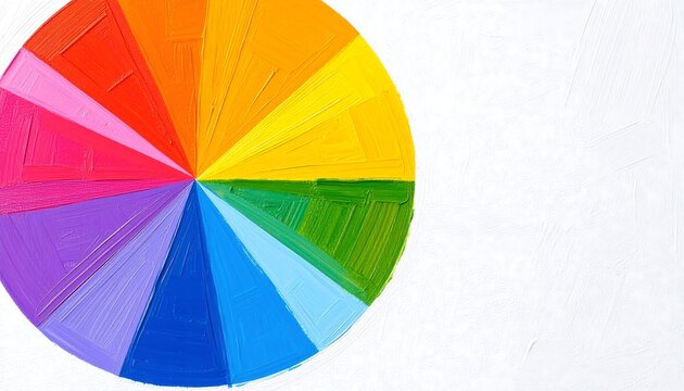Colorful artistic color wheel visualization of a spectrum