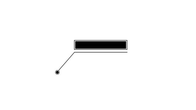 Minimalist lower third callout title animation with tracking point for editing motion minimalist clean.