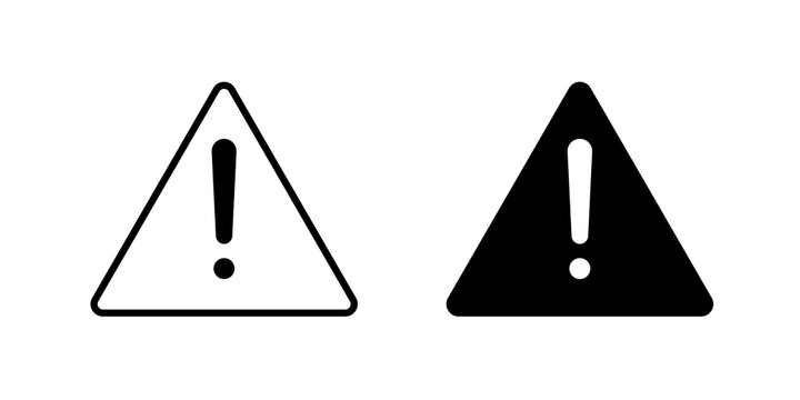 Alert sign lineart symbol pack