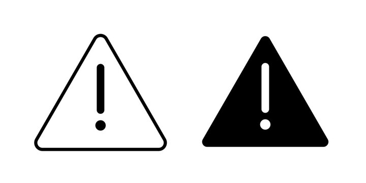 Alert icon lineart symbol pack