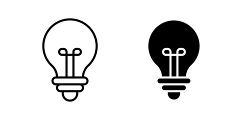 Creative idea icon lineart symbol pack © Win