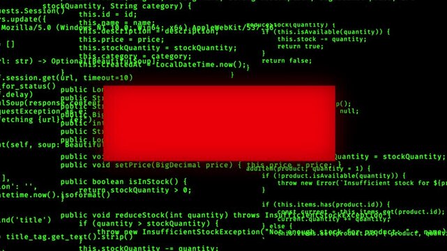 Error message over program code scrolling down - loop