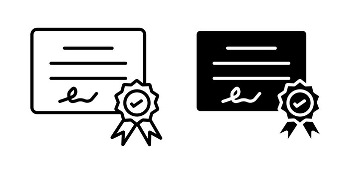License icon minimal artwork set
