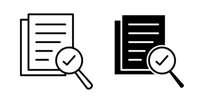 Compliance document icon minimal artwork set