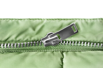 Zipper slider closeup © Tarzhanova