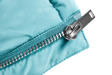 Jacket zipper closeup © Tarzhanova