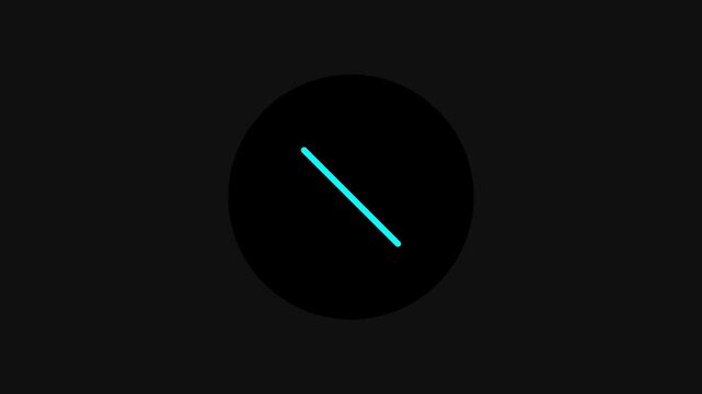 Black Circle with Cyan X Symbol image photo
