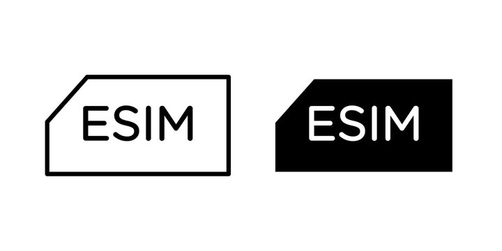 ESIM icon vector elements kit