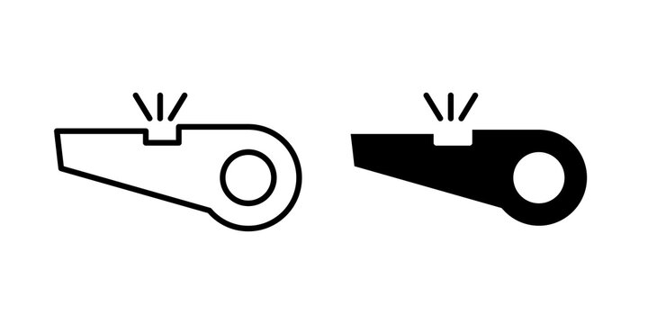 Whistle icon vector elements kit