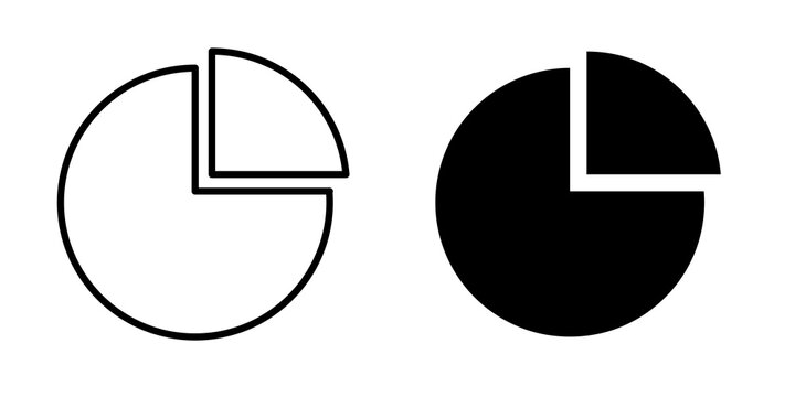 Chart pie icon vector elements kit