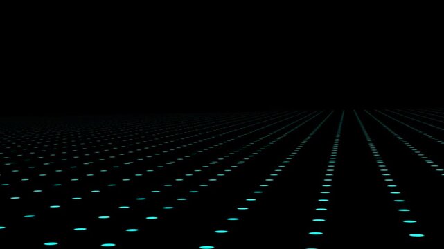 Cyberpunk digital glitch tunnel abstract animation