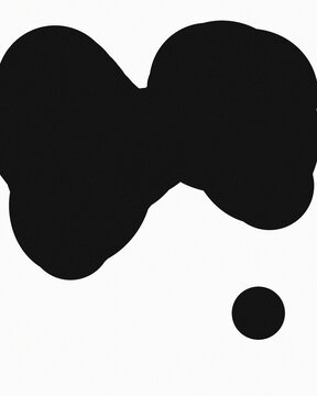 Minimalist black ink splatter abstract art design for modern decor and branding projects