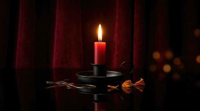 Diwali celebration with traditional oil lamp lit in darkness creating warm glow and festive atmosphere glowing lamp diwali decoration cultural tradition religious lamp